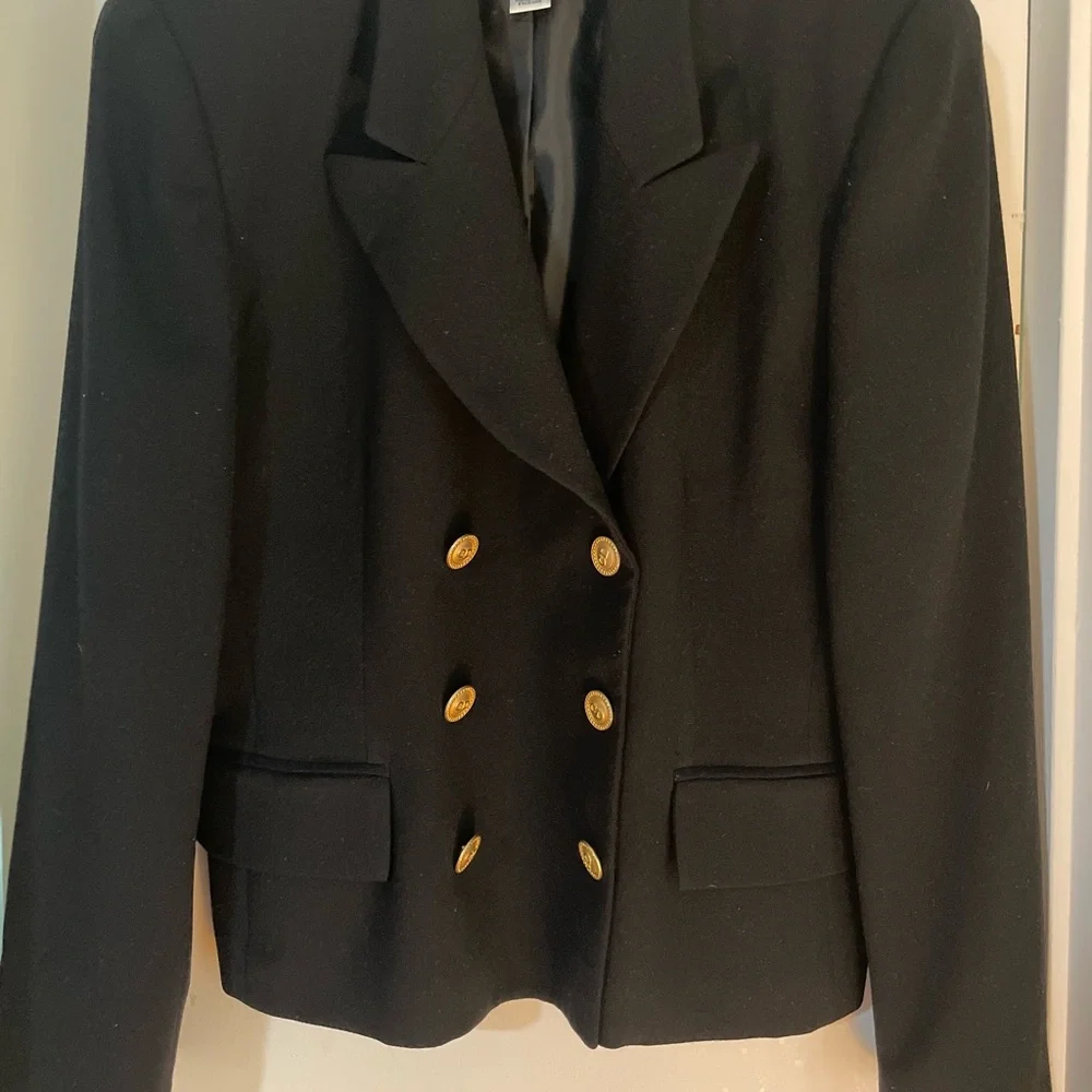 Dior Black Blazer with Gold Buttons